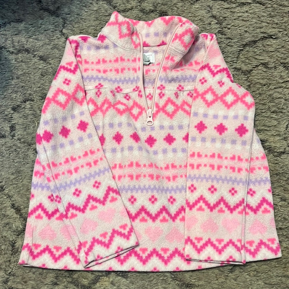 Girls toddler half zip sweater